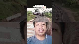 Honda beat vs kereta api masukberanda [upl. by Annyahs909]