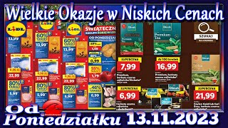 Lidl Nowa Gazetka Promocyjna od Poniedziałku 13112023 Najlepsze Okazje W Niskich Cenach [upl. by Jayne]