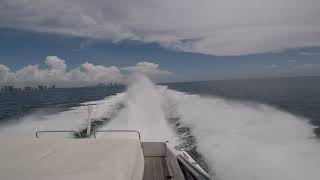 Baia Panther 80 Sports Yachts 50 MPH Trial Run [upl. by Teak]