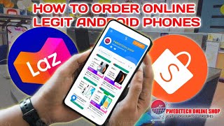 How to order Original Android Phones 100 Legit  Lazada amp Shopee Tutorial [upl. by Ekul318]