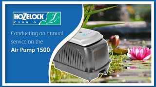 How to conduct The Annual Service on a Hozelock 1500 Air Pump  1810 Post 2011 [upl. by Jaye]