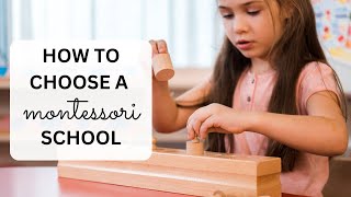 Choose the right Montessori School  Everything you need to know [upl. by Bremer]