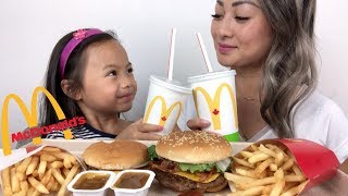 McDonalds Quarter Pounder BLT amp Cheeseburger  Mukbang  NE Lets Eat [upl. by Eelegna332]