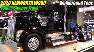 2019 Kenworth W990 76inch Sleeper  Exterior and Interior Walkaround  2019 Expocam Montreal [upl. by Kristos530]