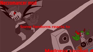 Some fandoms reacts to madness combat 4 and Necromancer modReaction part 11 [upl. by Ikkim]