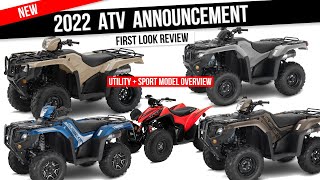 New 2022 Honda ATV Models Released Lineup Changes Explained with Rancher 420 Foreman amp Rubicon 520 [upl. by Ethelda867]