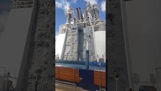 Libertys smokestacks roar as guests climb amp play 🏀 RoyalCaribbean EpicAdventure cruise travel [upl. by Assilam715]