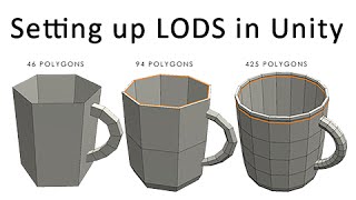 Setting up an LOD System  Unity Game Engine [upl. by Kluge]