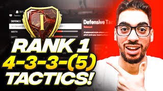 THE BEST RANK 1 META 4335 FORMATION amp CUSTOM TACTICS FOR EAFC 24 ULTIMATE TEAM [upl. by Dorehs590]