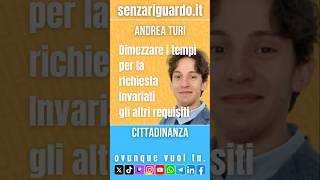 Cittadinanza Turi “Dimezzare i tempi per cittadini extra Ue” [upl. by Rufina]