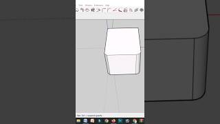 Chamfer  Fillet in Sketchup sketchupfilletchamfer sketchup shorts [upl. by Rockey739]