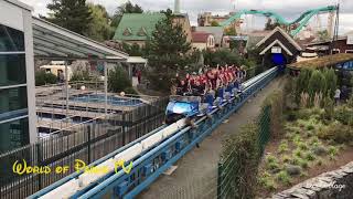 Blue Fire Off Ride  Europa Park 2017  Blue Fire Megacoaster [upl. by Ecikram]