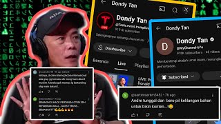 Channel Dondy Tan Di Hack Yang Disalahkan Oten [upl. by Gladi148]