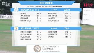 Holmesdale CC 1st XI v Broadstairs CC 1st XI [upl. by Walsh916]