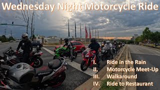 Wednesday Night Motorcycle Ride motorcycle motovlog dmvbikelife bikelife sportbike cruiser [upl. by Hortense]