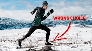 Long Run in Knee Deep Snow  Ultra Marathon Training [upl. by Anirad]