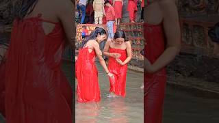 Ganga Snan Salinadi • गंगा स्नान सालिनदि shorts salinadi gangasnan haridwar youtubeshorts [upl. by Ymmas]