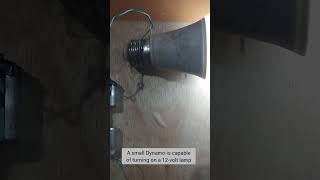 Dynamo turning on a 12volt lamp [upl. by Nalek]