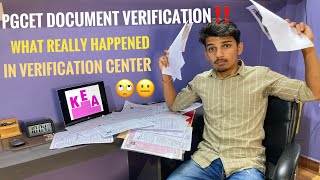 PGCET DOCUMENT VERIFICATION 2022‼️ What Really Happens In Verification Centre😥 Live Experience👍 [upl. by Aihk]