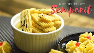 Resepi Biskut Semperit  Semperit Dahlia  Biskut Raya [upl. by Nevile]