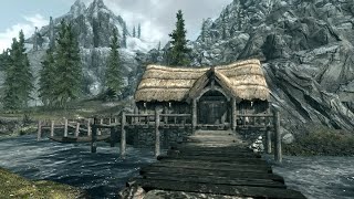 Riverwood Bridgehouse Lite  skyrim SE Player Home Showcase 6 [upl. by Zapot693]