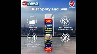 AIPL ABRO  PU FOAM Insulation Sealant [upl. by Par]