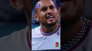 Nick Kyrgios Clashes with Fan After Bold Underarm Serve in Miami tennisdrama tennis sports [upl. by Ahsiya]