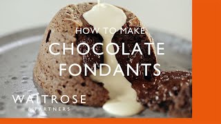 How To Make Chocolate Fondants  Cookery School  Waitrose [upl. by Efioa]