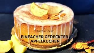 einfacher gedeckter Apfelkuchen [upl. by Ocicnarf]