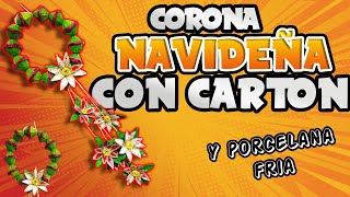 Corona de NAVIDAD 🎄Con Las Cubetas de Los Huevos 🥚Adorna tu Casa [upl. by Shulem]