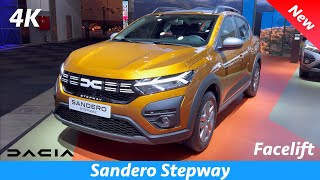 Dacia Sandero Stepway Facelift 2023  FIRST look in 4K Exterior  Interior Visual Review [upl. by Eimak550]