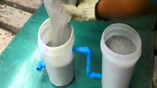 How to build simple water sand filter from home stuffs [upl. by Acceber610]