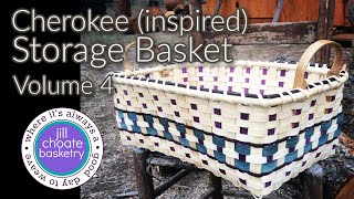 BEGINNER BASKET Cherokee storage basket Vol 4 w Jill Choate [upl. by Eltsyrk]