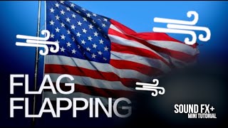 Flag Flapping in Wind  Sound Effect [upl. by Ashelman]