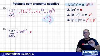 Como derivar quando o expoente é negativo 😰😰 [upl. by Lolita]