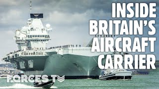 Up Close To Britain’s Most Powerful Warship HMS Queen Elizabeth  Forces TV [upl. by Festatus]