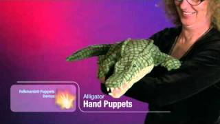 Folkmanis® Alligator Puppet Demo [upl. by Nemhauser]