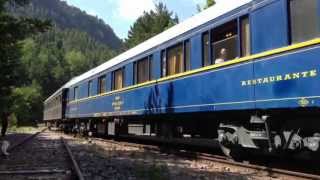 Tren turístico quotEl Canfraneroquot entrando en Canfranc 27 Julio 2013 [upl. by Htir]