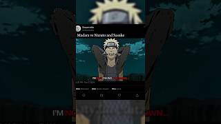 Madara vs Naruto and Sasuke 😱😍😈naruto shortvideo madara amv popular shorts [upl. by Niac132]