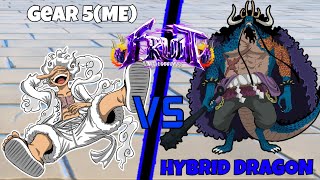 Gear 5 VS HYBRID DRAGONFRUIT BATTLEGROUNDS [upl. by Nyvek]