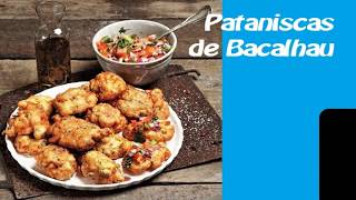 PATANISCAS DE BACALHAU  RECEITAS [upl. by Alioz571]