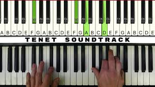 TENET Soundtrack 2nd trailer  Ludwig Göransson  piano chords [upl. by Mcspadden]