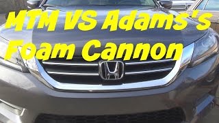 MTM Foam cannon vs Adams Foam Cannon [upl. by Balliett]