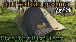 Jack Wolfskin Gossamer Tent Review  A good Stealth Wild Camping Bivi Tent [upl. by Canning88]