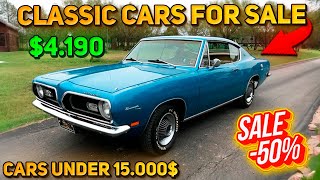 20 Magnificent Classic Cars Under 15000 Available on Craigslist Marketplace Unique Cheap Cars [upl. by Conlen]