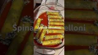 Spinach cannelloni with ricotta cheese [upl. by Elmore]