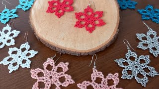 Star earrings tutorial  DIY  🌈 [upl. by Gairc]