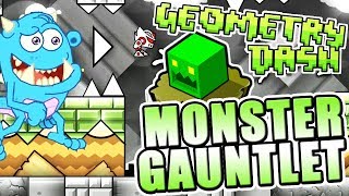 BEST GAUNTLET YET  Geometry Dash 211 MONSTER GAUNTLET All Levels COMPLETE [upl. by Nylirehc]