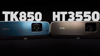 BenQ TK850 vs HT3550 Which is the RIGHT 4K Projector for YOU [upl. by Hgielrak]