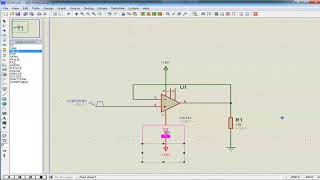 OP AMP slew rate experiment by PROTEUS [upl. by Aneryc]